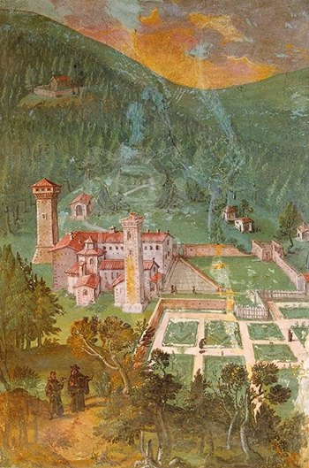 fresco of Vallombrosa Abbey