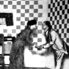 Mina Loy & WC Williams on set of play "Lima Beans"