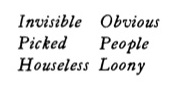 excerpt from The Pamperers by Mina Loy