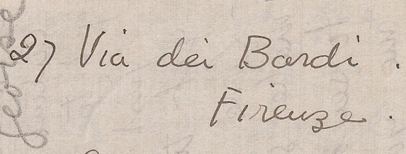 "27 Via dei Bardi Firenze"