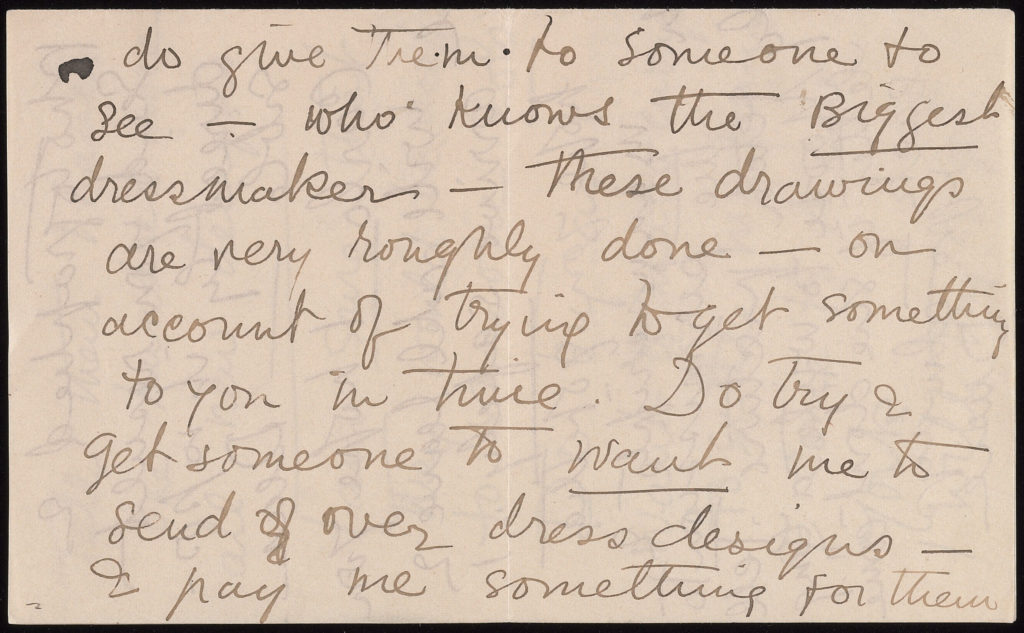 excerpt from handwritten letter