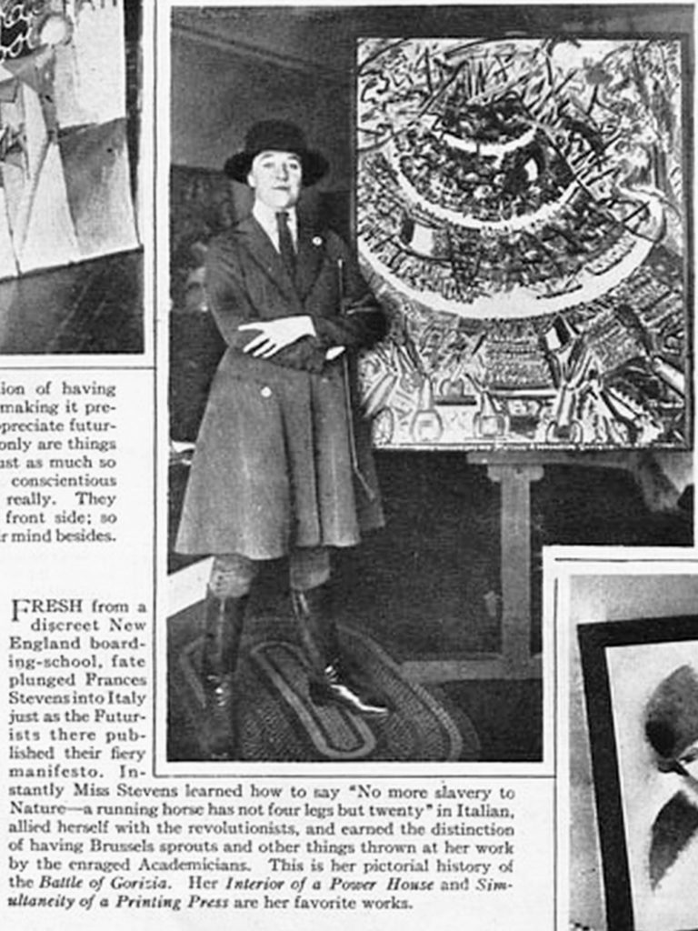 Newspaper excerpt of Francis Simpson Stevens