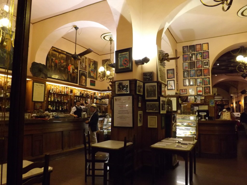 Arched interior of Cafe