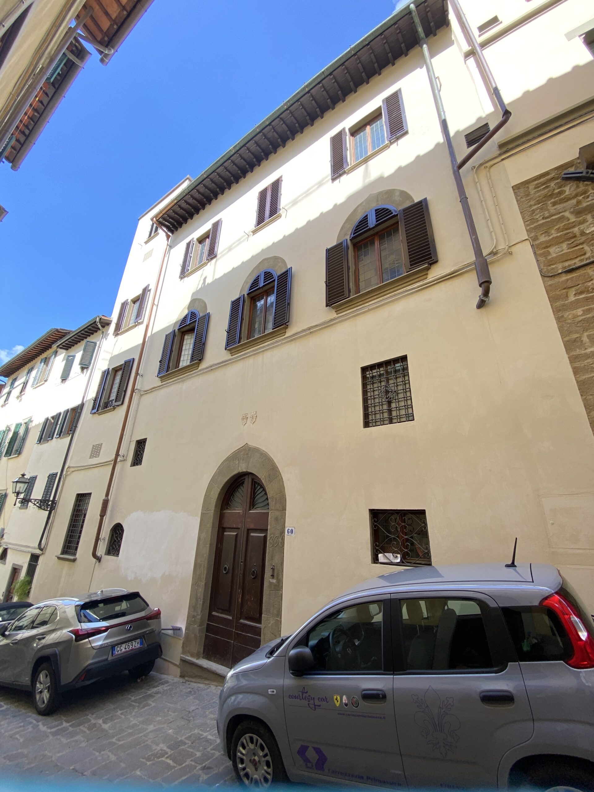 View of Loy's house on Costa San Giorgio.