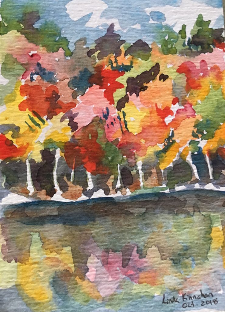Linda's watercolor of Maine - 2