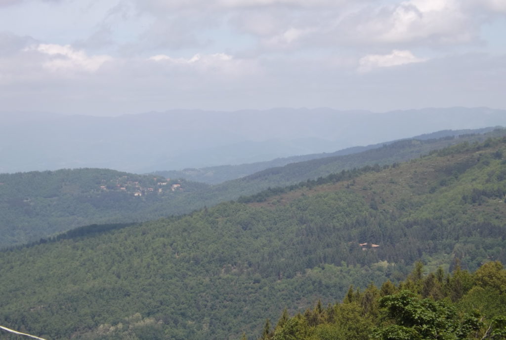 mountain view from Saltino