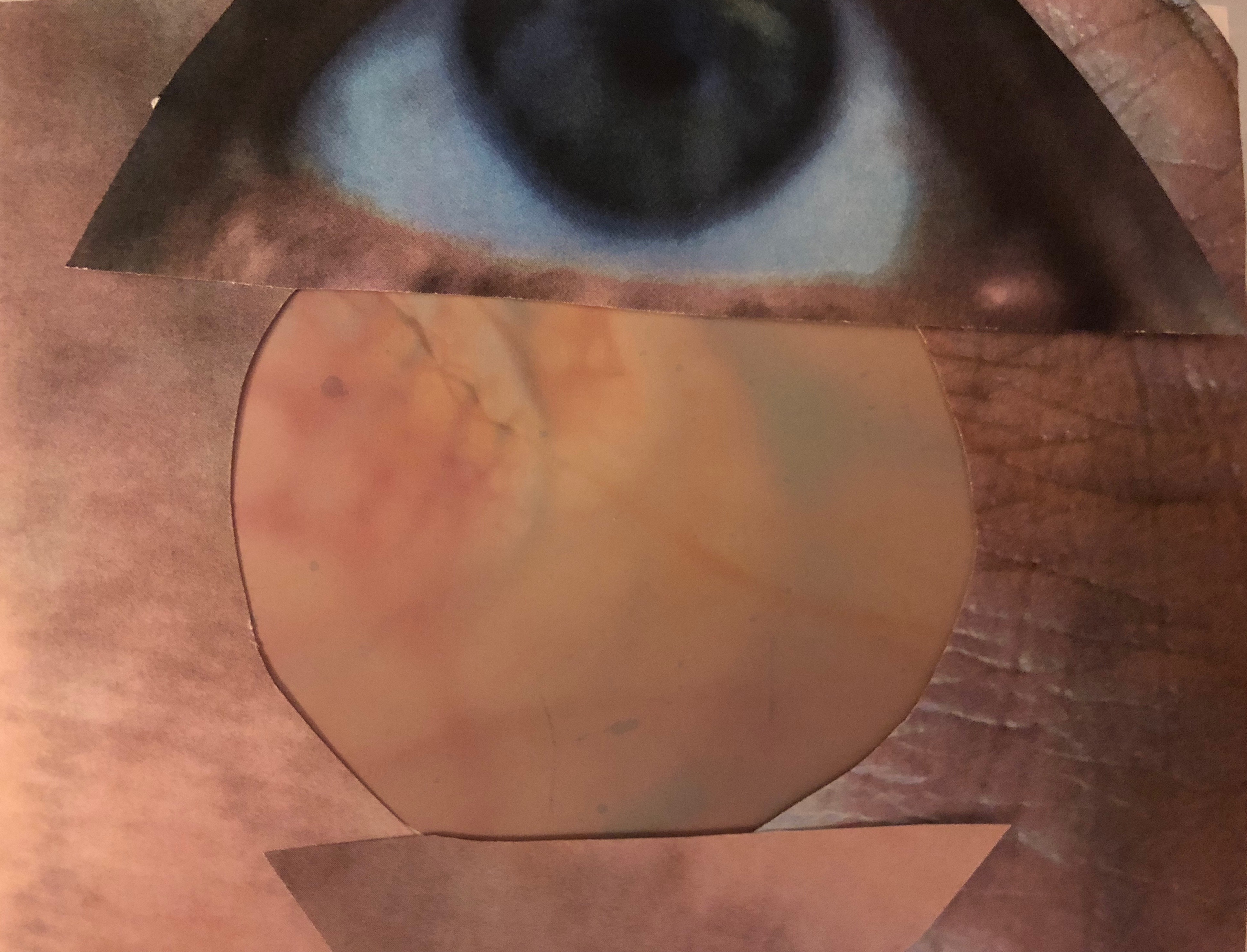 collage with large eye