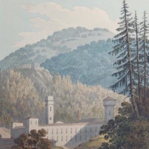 watercolor of Vallombrosa English School c.1850