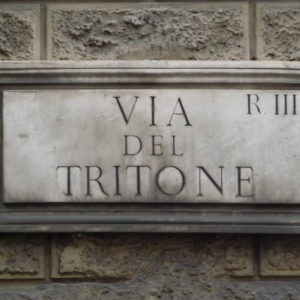 Via del Tritone plaque