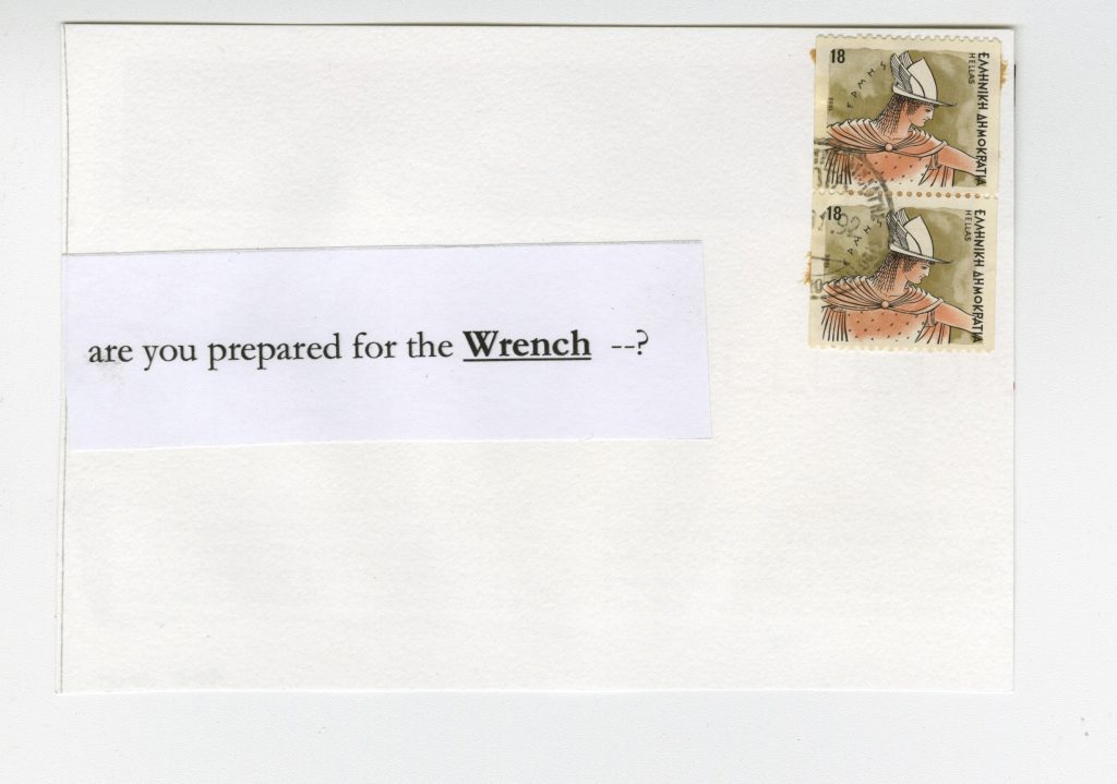 postcard reading are you ready for the wrench