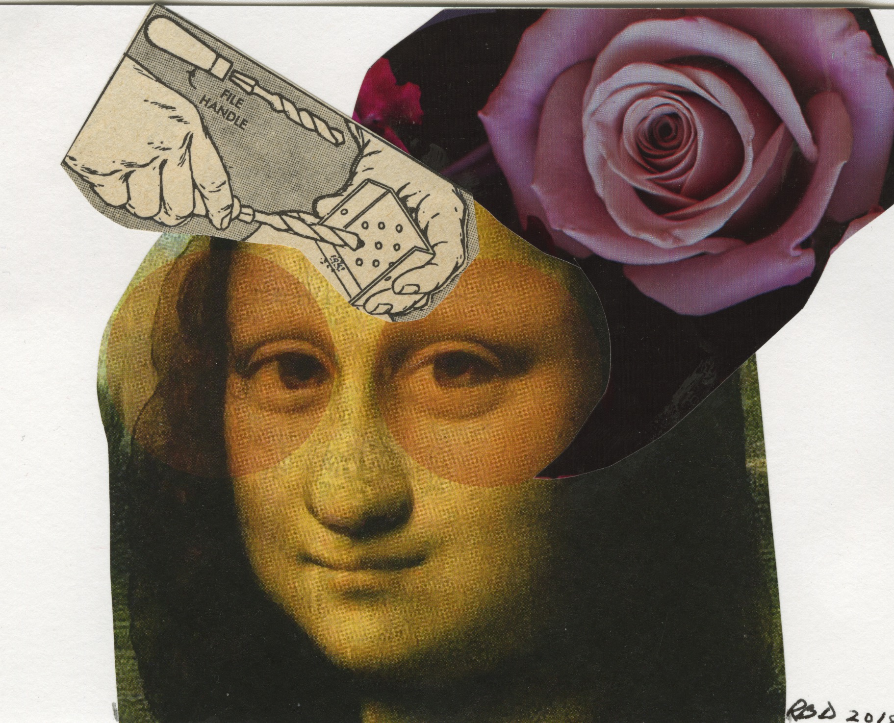 mona lisa collage
